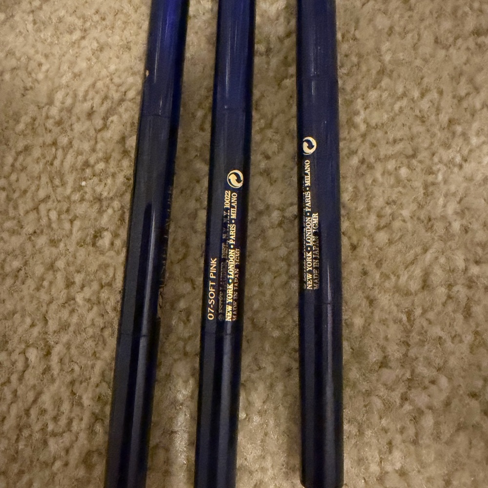 Estee Lauder Navy Eyeliner Trio pens used brow